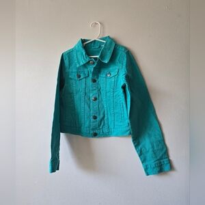 Kidpik Teal Denim Jacket 12 NWT